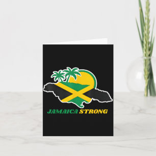 Carte Je suis fort en Jamaïque J'aime le drapeau jamaïca
