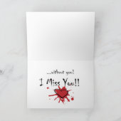 Carte Je Suis Fou... Tu Me Manques. (Intérieur)