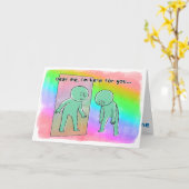 Carte Je suis ici pour vous (Fleur jaune)