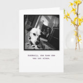 Carte Je suis ici pour vous (Fleur jaune)