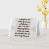 CARTE JE SUIS "ICI POUR VOUS" / VOIR "VOUS" BIENTÔT (Fleur jaune)