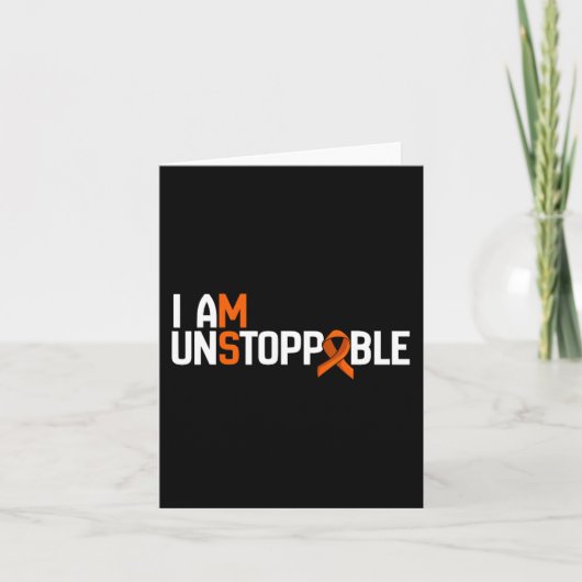 Carte Je Suis Instoppable Sclérose En Plaques (Devant)