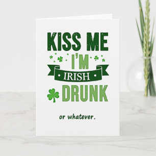 Carte Je Suis Irlandais Ou Quoi Que Ce Soit