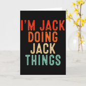 Carte Je suis Jack faisant des choses de Jack Cadeaux dr (Fleur jaune)