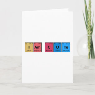 Carte Je suis joli tableau périodique