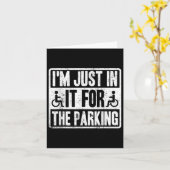 Carte Je Suis Juste À L'Intérieur Pour Le Parking Funny  (Fleur jaune)