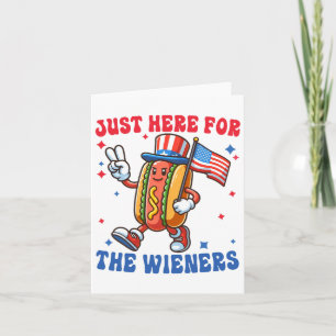 Carte Je suis juste là pour le 4 juillet