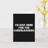 Carte Je suis juste là pour les cheerleaders  (Fleur jaune)