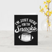 Carte Je suis juste là pour les snacks Funny Fantasy Foo (Fleur jaune)