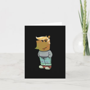 Carte Je Suis Juste Un Mec Chill Coiffure Trump Chien