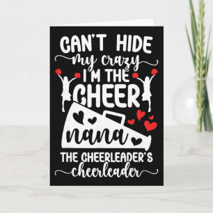 Carte Je suis la cheer nana d'une cheerleader Nana Cheer