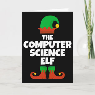 Carte Je suis la famille de lutin d'informatique pyjama