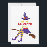 Carte Je suis la fille sorcière jupe Halloween correspon<br><div class="desc">Je suis la fille sorcière jupe Halloween correspondant</div>