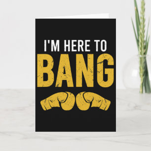 Carte Je suis là pour Ng Boxeur Motivationnel et Citatio