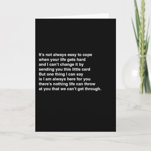 Carte Je suis là pour toi (Devant)