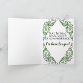 Carte Je suis là pour toi (Intérieur)