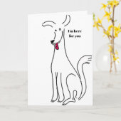 Carte Je suis là pour toi, mon meilleur ami (Fleur jaune)