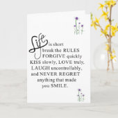 CARTE JE SUIS "LÀ POUR VOUS" DANS VOTRE TEMPS DE DIFFICU (Fleur jaune)