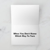 Carte Je suis là pour vous - Ne sais pas quel chemin tou (Intérieur)