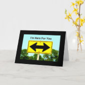 Carte Je suis là pour vous - Ne sais pas quel chemin tou (Fleur jaune)