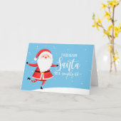 Carte Je suis la raison pour laquelle père Noël a une sa (Fleur jaune)