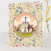 Carte Je suis la résurrection et la vie (Fleur jaune)