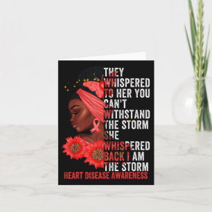 Carte Je suis la tempête Black Women Heart Disease Survi