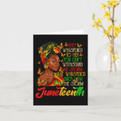 Carte Je Suis La Tempête Les Femmes Noires Mois De L'His (Fleur jaune)