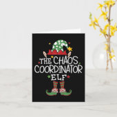 Carte Je suis le coordinateur du Chaos Elf Fun Christmas (Fleur jaune)