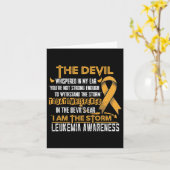 Carte Je Suis Le Diable De La Tempête (Fleur jaune)