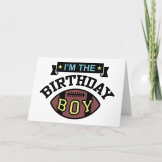 Carte Je suis le garçon d'anniversaire