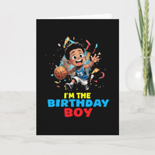 Carte Je suis le garçon d'anniversaire Sketll Fun Party