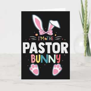 Carte Je suis le lapin de Pâques du pasteur Jour de Pâqu