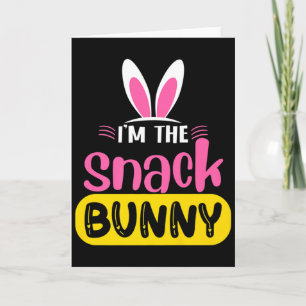 Carte Je Suis Le Lapin Snack Oreilles De Lapin Oeuf Funn
