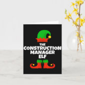 Carte Je suis le manager de construction Elf Famille Pyj (Fleur jaune)