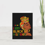 Carte Je suis le mois de l'histoire des Noirs Afro-Améri (Devant)
