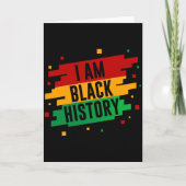 Carte Je suis le mois de l'histoire des Noirs Afro-Améri (Devant)