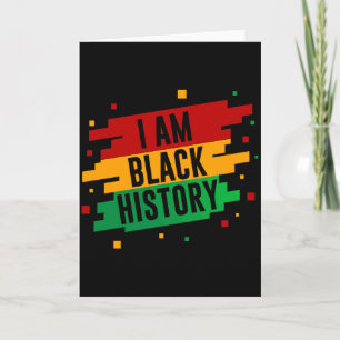 Carte Je suis le mois de l'histoire des Noirs Afro-Améri
