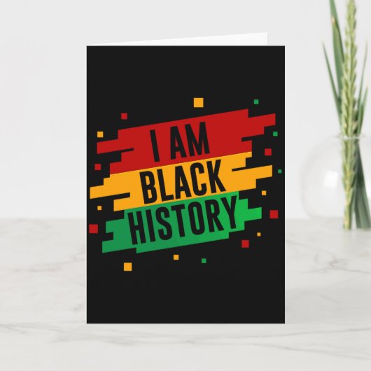 Carte Je suis le mois de l'histoire des Noirs Afro-Améri (Devant)