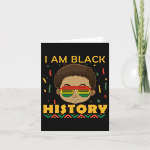 Carte Je suis le Mois de l'Histoire des Noirs pour les e