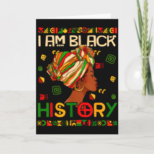 Carte Je suis le Mois de l'histoire des Noirs pour les f