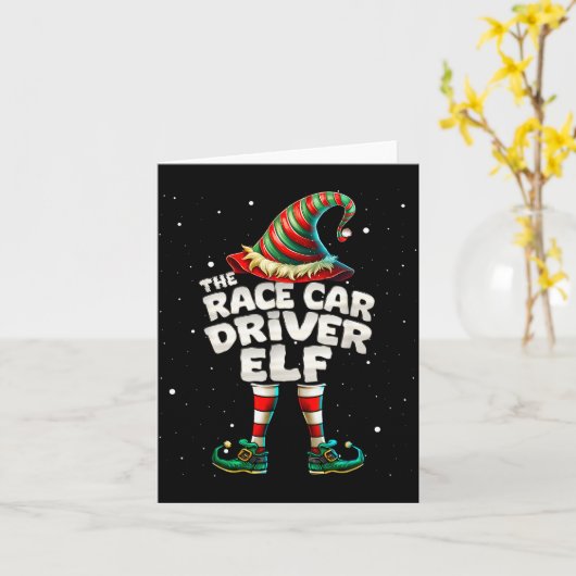 Carte Je suis le pilote de course Elf Family Matching Gr (Fleur jaune)