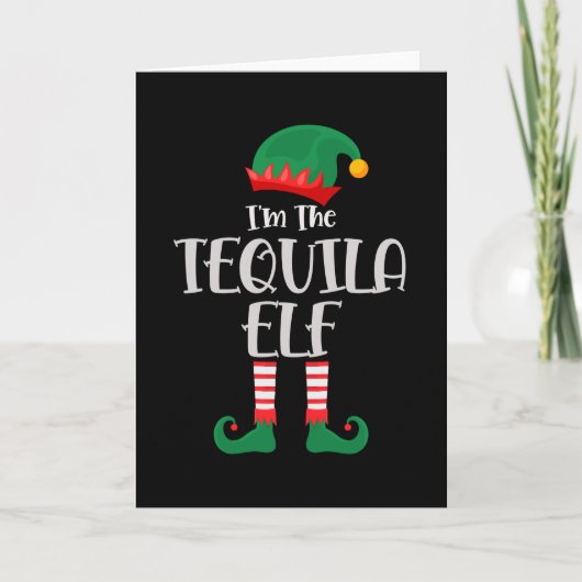 Carte Je Suis L'Elf Tequila Noël Correspondant (Devant)