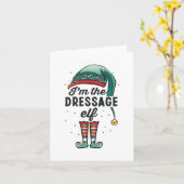 Carte Je suis l'elfe de Dressage Noël Noël Noël Noël Noë (Fleur jaune)