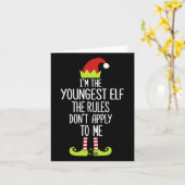 Carte Je suis l'elfe le plus jeune Les règles ne s'appli (Fleur jaune)