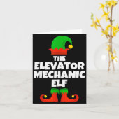 Carte Je suis l'elfe mécanicien d'ascenseur de la famill (Fleur jaune)