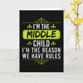 Carte Je suis l'enfant du milieu, je suis la raison (Fleur jaune)