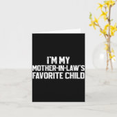 Carte Je suis l'enfant préféré de ma belle-mère, fils dr (Fleur jaune)