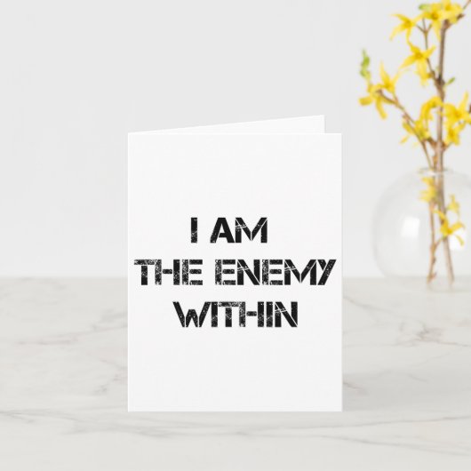 Carte Je Suis L'Ennemi De Kamala Harris Donald Trump 2 (Fleur jaune)