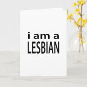 Carte je suis lesbienne (Fleur jaune)